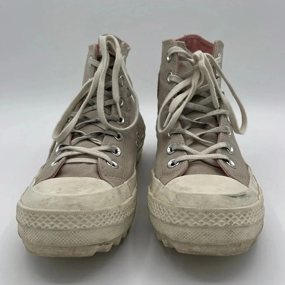 Converse Chuck Taylor All Star Lift Ripple High Tops, beige - Picture 3 of 11